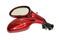Зеркала заднего вида (М8) скутер (красные), 03750