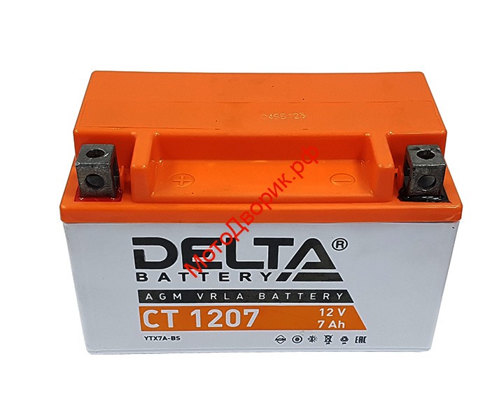 Аккумуляторная батарея 12V7Ah (148х85х92) Delta CT1207, 22107