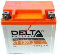 Аккумуляторная батарея 12V7Ah (114x70x108) (залитая, необслуж.) DELTA, Raptor 250, TTR250A, 25415
